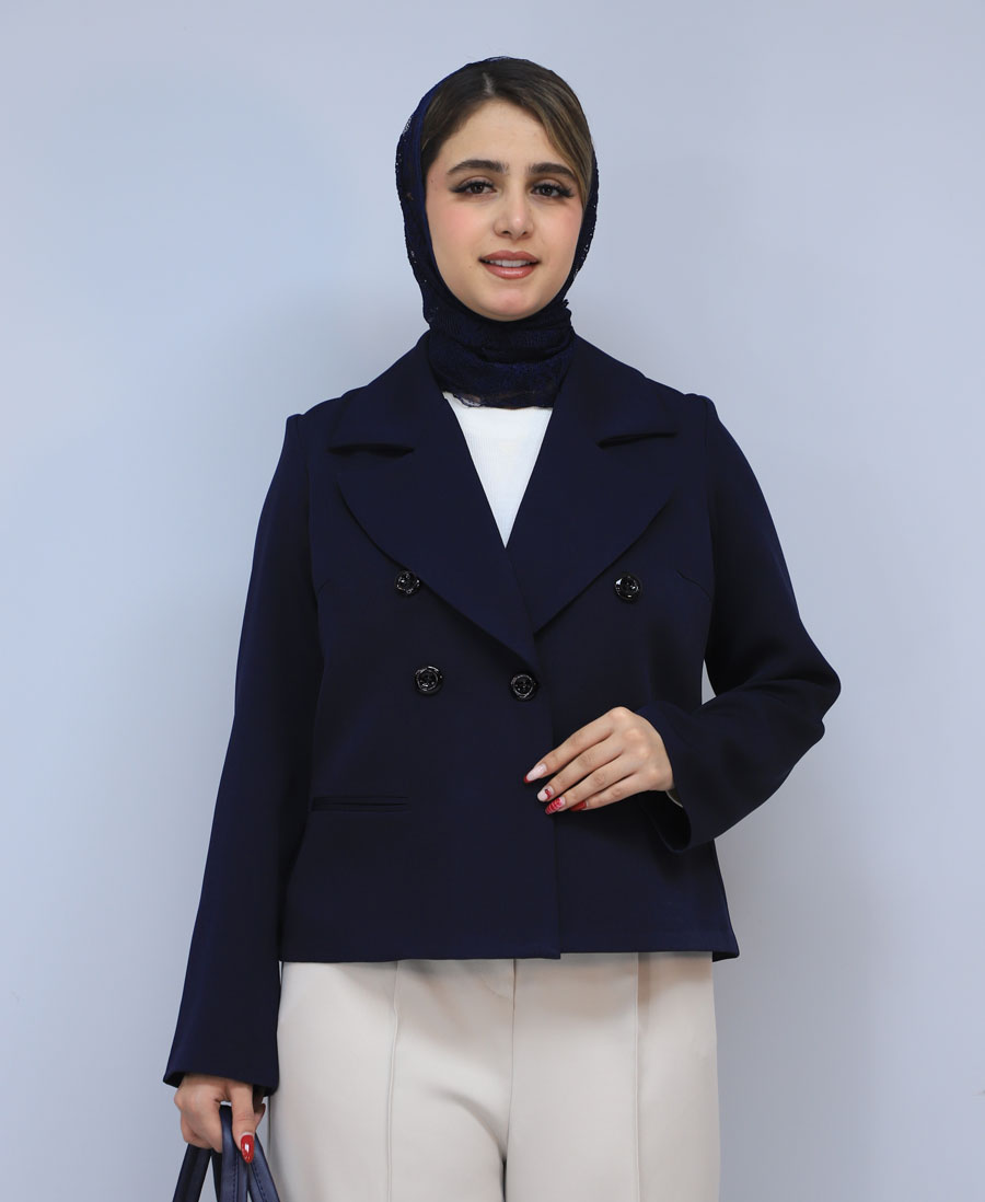 کت مدل کت مزونی آستر کشی شده کد 1570 - سرمه ای (1) کت | مدل کت مزونی آستر کشی شده کد 1570 - سرمه ای - Image 1