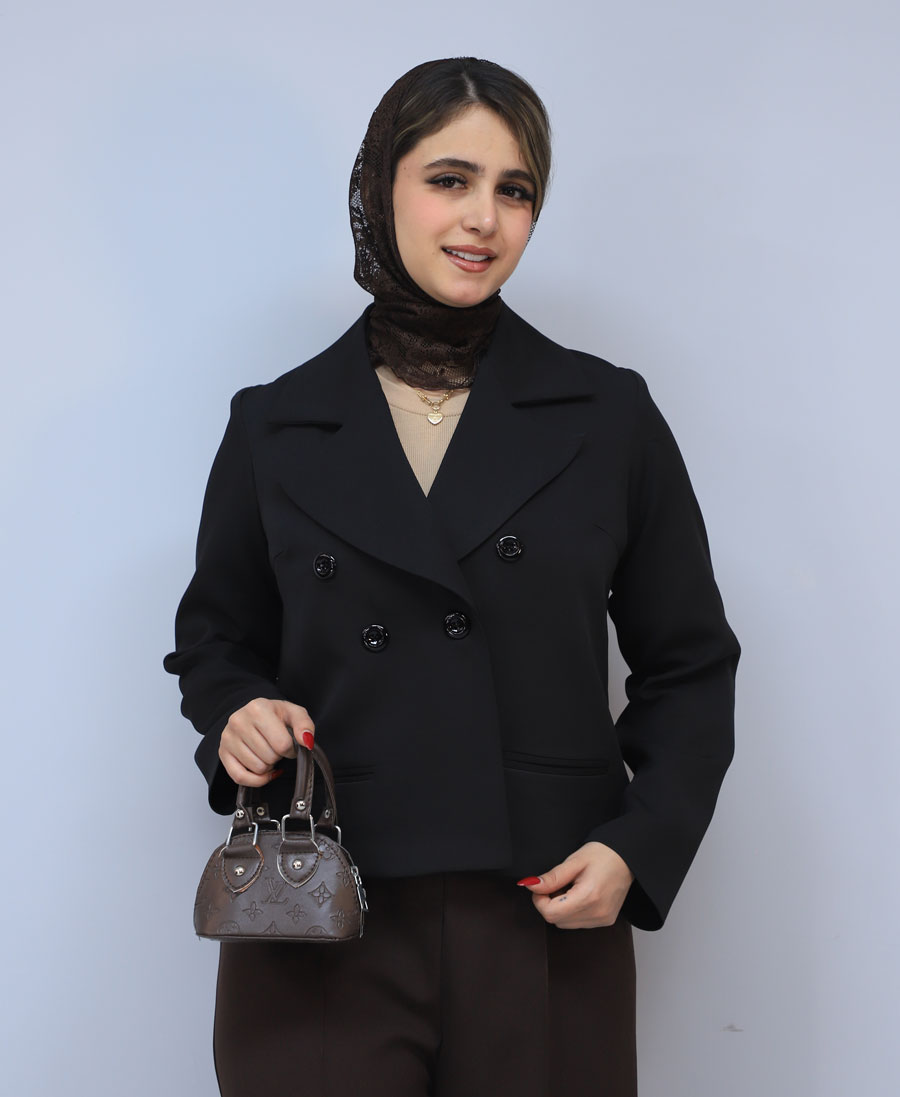 کت مدل کت مزونی آستر کشی شده کد 1570 - مشکی (5) کت | مدل کت مزونی آستر کشی شده کد 1570 - مشکی - Image 1