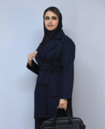 ست | مدل ست کت و شلوار اداری قد 90 کد 1634 - سرمه ای - Image 3