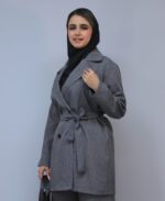 ست | مدل ست کت و شلوار اداری قد 90 کد 1634 - طوسی - Image 3