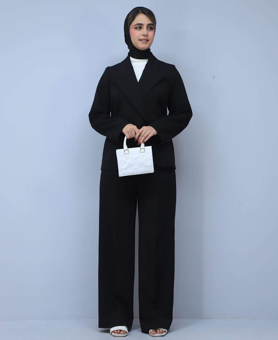 ست مدل کت و شلوار مزونی رایکا کد 1659 - مشکی (7) ست | مدل کت و شلوار مزونی رایکا کد 1659 - مشکی - Image 1