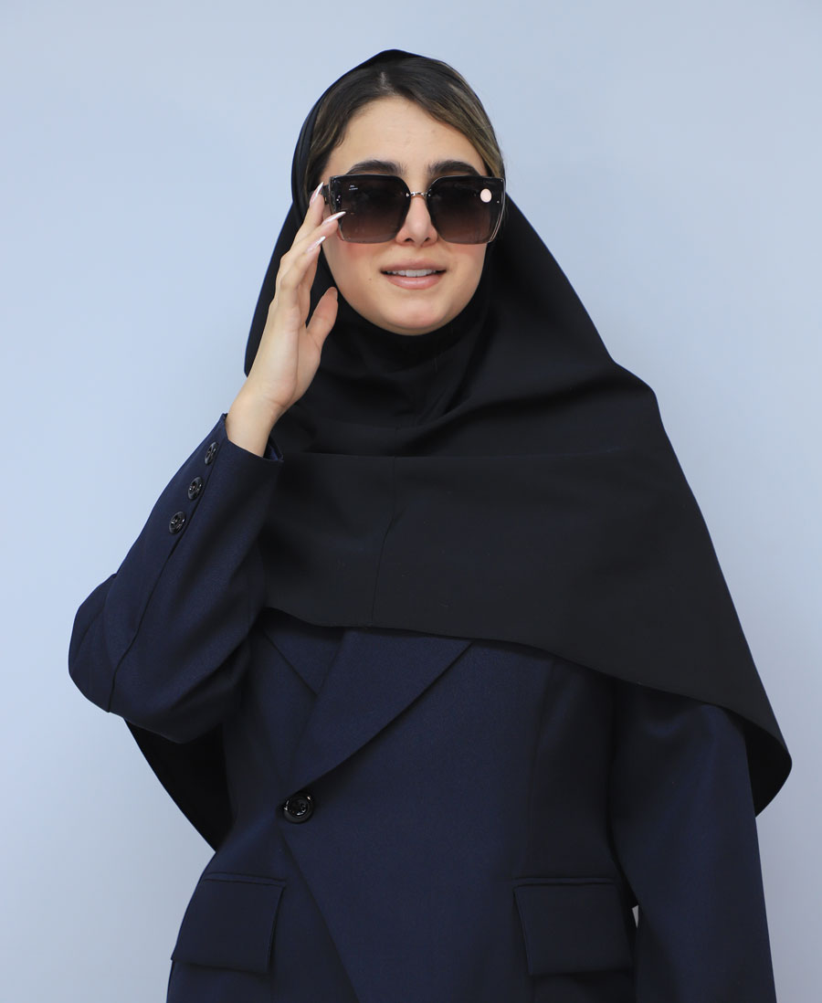 کت مدل مقنعه نقاب ساتن کد 1654 - مشکی (2) کت | مدل مقنعه نقاب ساتن کد 1654 - مشکی - Image 1