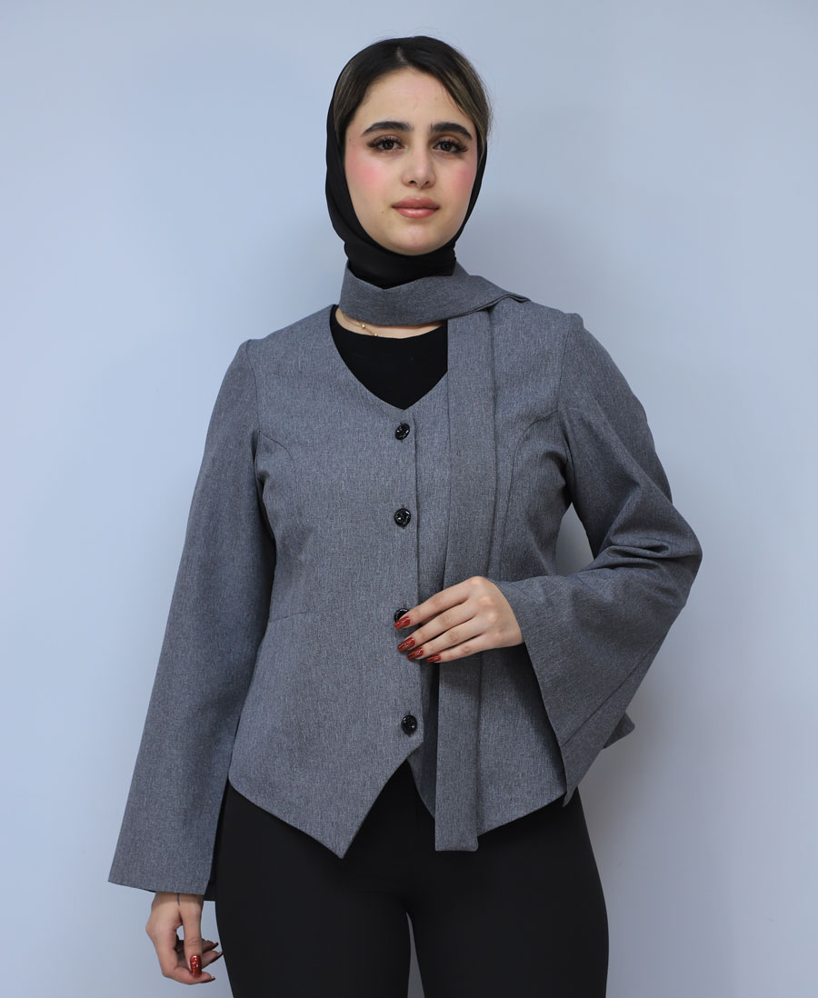 کت مدل کت مزونی دورین کد 1661 - طوسی (2) کت | مدل کت مزونی دورین کد 1661 - طوسی - Image 1