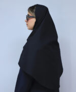 کت | مقنعه مدل نقاب دار کد 1652 - مشکی - Image 2