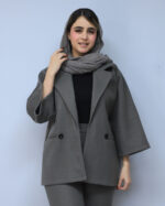 ست | مدل ست کت و شلوار فوتر رستا کد 53738 - طوسی - Image 3
