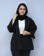 ست | مدل ست کت و شلوار فوتر رستا کد 53738 - مشکی - Image 3