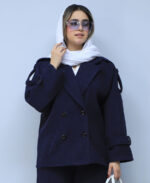 ست | مدل ست کت و شلوار فوتر کلاسیک کد 53774 - سرمه ای - Image 2