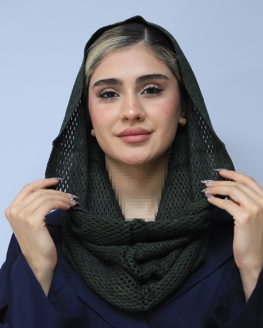 شال مدل شال رینگی کد 53741 - سبز (1) شال | مدل شال رینگی کد 53741 - سبز - Image 1