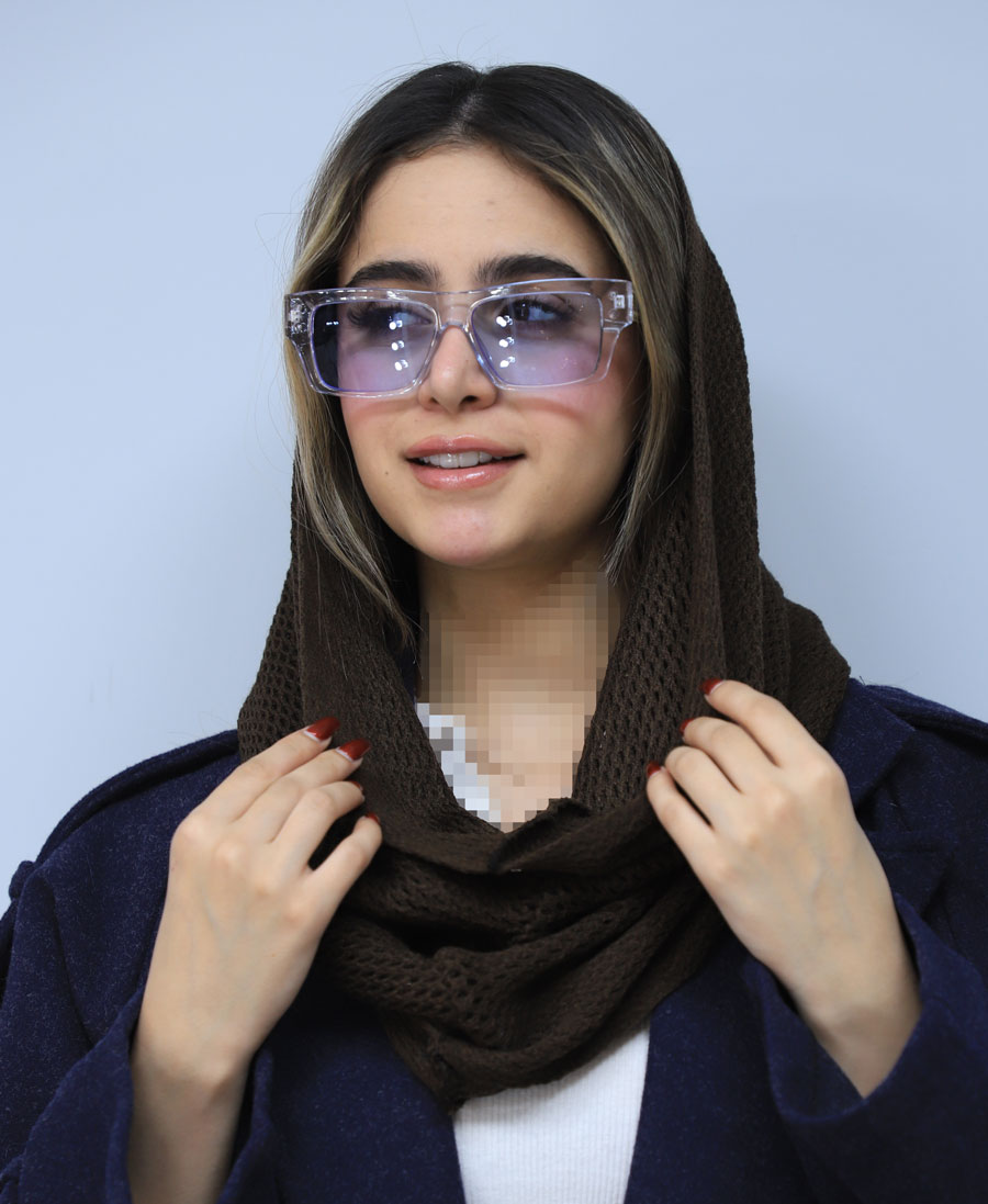 شال مدل شال رینگی کد 53741 -قهوه ای (2) شال | مدل شال رینگی کد 53741 -قهوه ای - Image 1