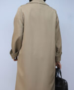 مانتو | مدل اورکت ماندانا کد 1046 - خاکی - Image 7
