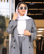 کت | مدل اورکت ژاکلین کد 53539 - طوسی - Image 2
