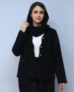 کت | مدل کت مزونی یقه دالبری کد 53753 - مشکی - Image 2